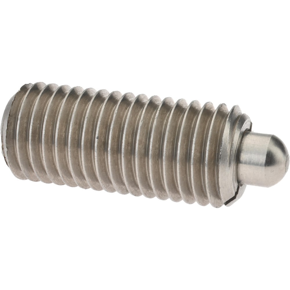 Gibraltar SSW10-12-PT-G Threaded Spring Plunger: 3/4-10, 1-3/4" Thread Length, 0.374" Dia, 5/16" Projection Image