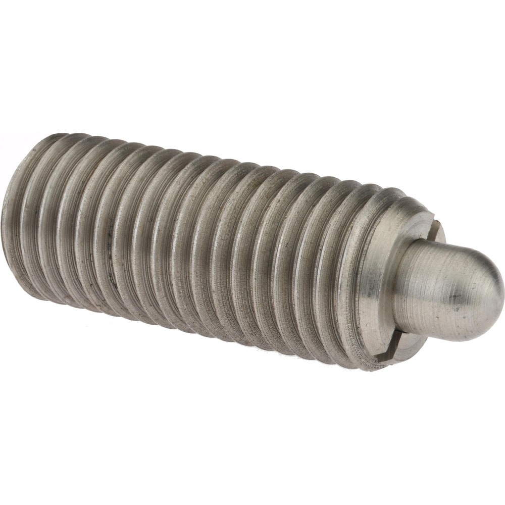 Gibraltar SSW10-14-G Threaded Spring Plunger: 1/8, 2-13/32" Thread Length, 0.498" Dia, 1/2" Projection Image