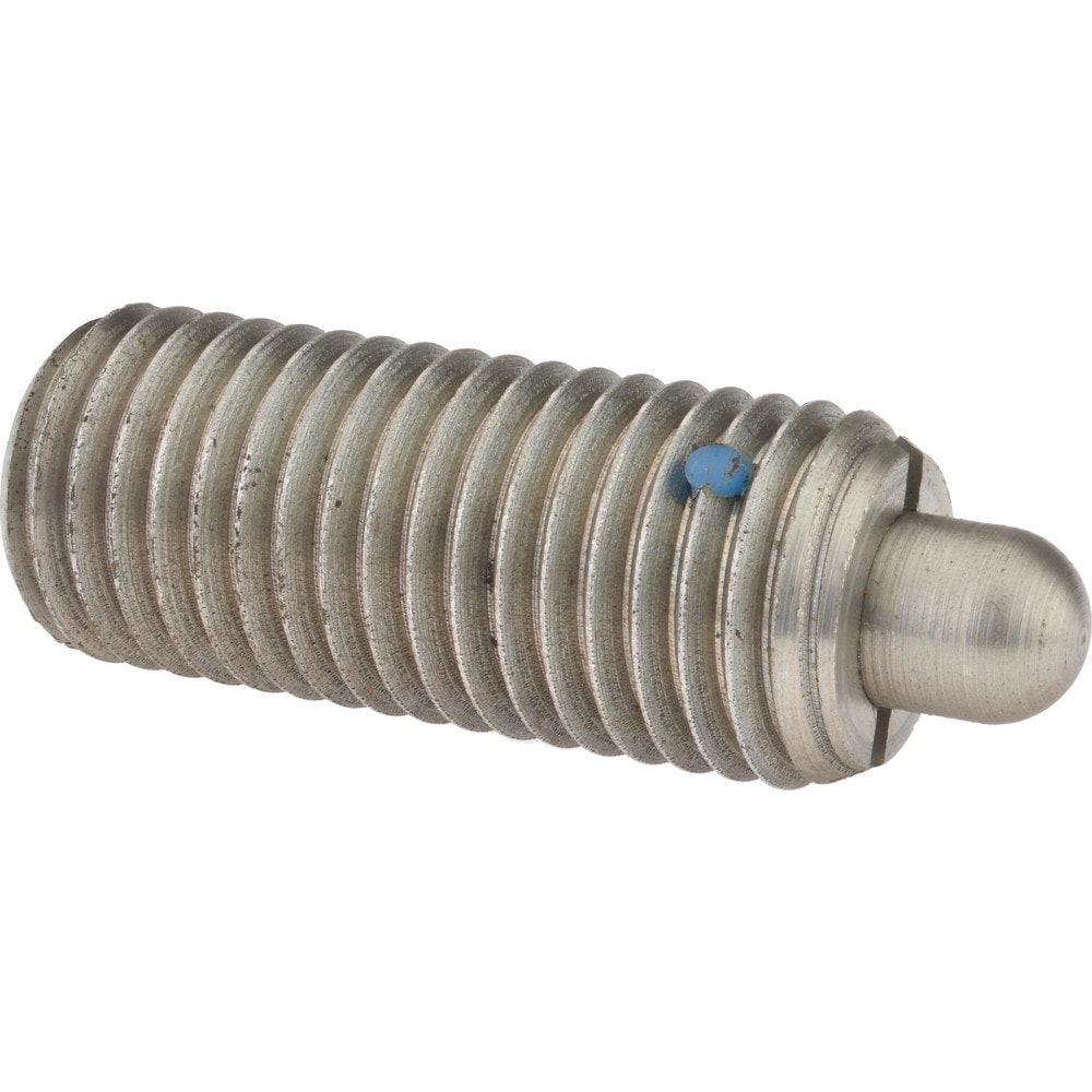 Gibraltar SSW10-14-PT-G Threaded Spring Plunger: 1/8, 2-13/32" Thread Length, 0.498" Dia, 1/2" Projection Image