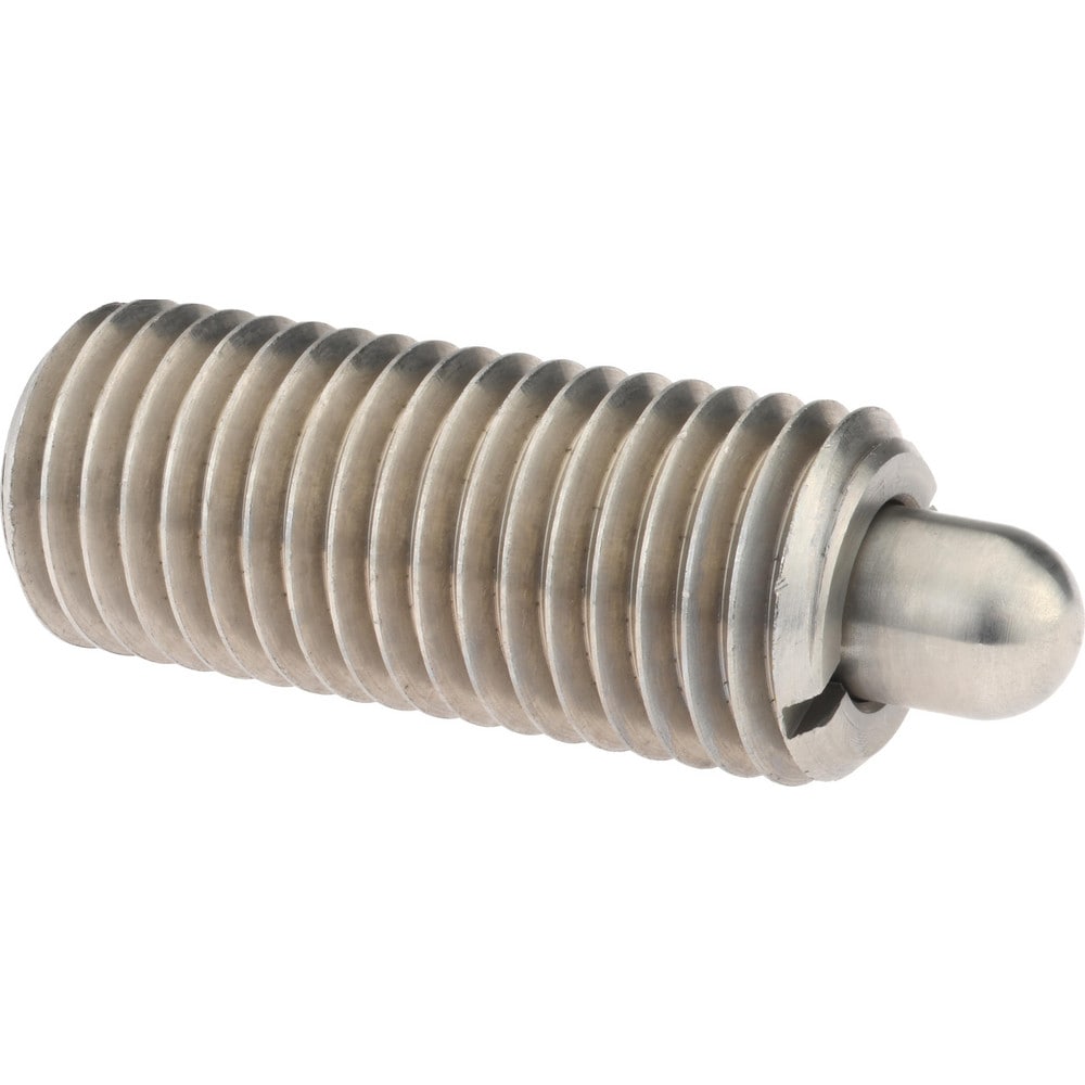 Gibraltar SSW10-14A-PT-G Threaded Spring Plunger: 1/8, 2-13/32" Thread Length, 0.498" Dia, 1/2" Projection Image