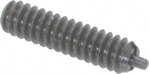 Threaded Spring Plunger: #6-32, 17/32" Thread Length, 0.045" Dia, 1/16" Projection