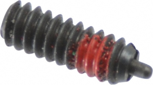Threaded Spring Plunger: #6-32, 3/8" Thread Length, 0.045" Dia, 1/16" Projection