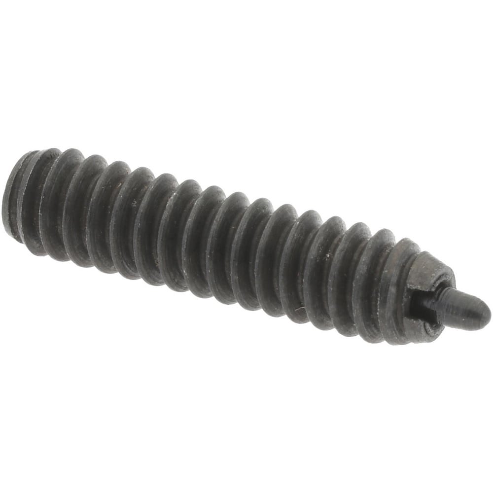 Threaded Spring Plunger: #6-32, 17/32" Thread Length, 0.045" Dia, 1/16" Projection