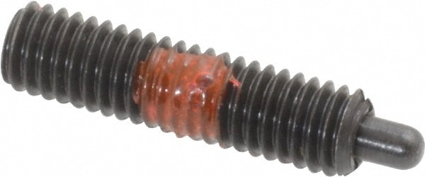 Threaded Spring Plunger: #10-32, 3/4" Thread Length, 0.092" Dia, 1/8" Projection