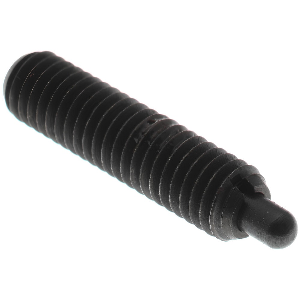 Threaded Spring Plunger: #10-32, 3/4" Thread Length, 0.092" Dia, 1/8" Projection