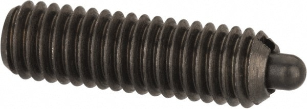 Threaded Spring Plunger: M6 x 1, 0.787" Thread Length, 0.106" Dia, 0.098" Projection