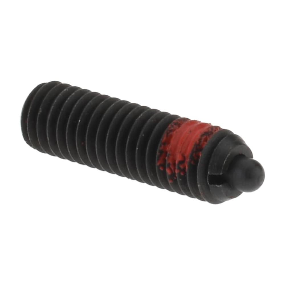 Threaded Spring Plunger: M6 x 1, 0.787" Thread Length, 0.106" Dia, 0.098" Projection