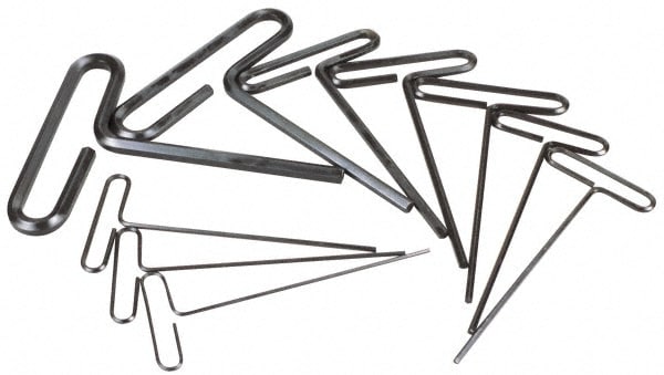 3//8/" x 6/"OAL 10 Pc Long Reach T-Handle Hex Key Wrench Set Eklind 30160 3//32/"
