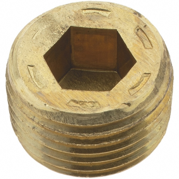 Holo-Krome 11106 3/8-18, 13/32" OAL, Brass Socket Pressure Plug Image