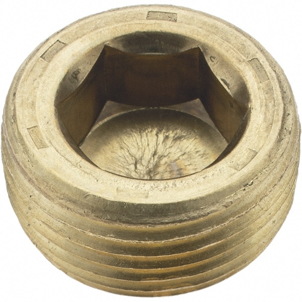 Holo-Krome 11110 3/4-14, 17/32" OAL, Brass Socket Pressure Plug Image