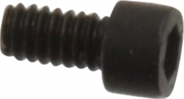 Holo-Krome 73002 Hex Head Cap Screw: #0-80 x 1/8", Alloy Steel, Black Oxide Finish Image