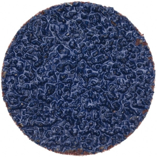 Quick-Change Disc: Speed-Lok TR, 1-1/2" Disc Dia, 36 Grit, Zirconia Alumina, Coated