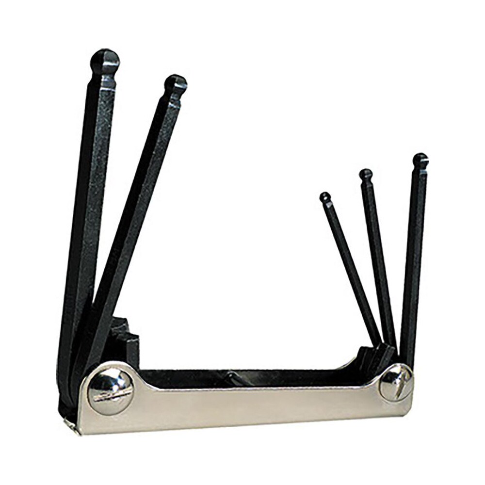 5 Piece Fold-Up Ball End Hex Key Set
