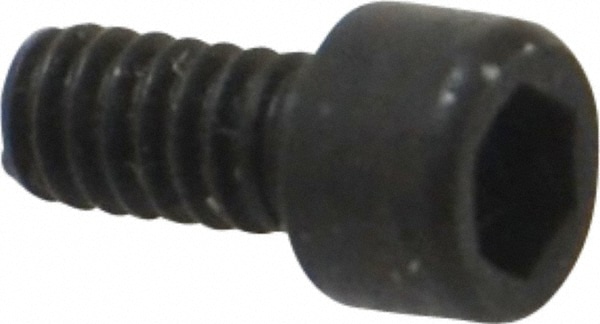 Holo-Krome 72002 Hex Head Cap Screw: #2-56 x 3/16", Alloy Steel, Black Oxide Finish Image