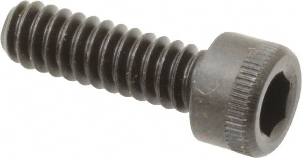 Holo-Krome 72014 Hex Head Cap Screw: #3-48 x 3/8", Alloy Steel, Black Oxide Finish Image