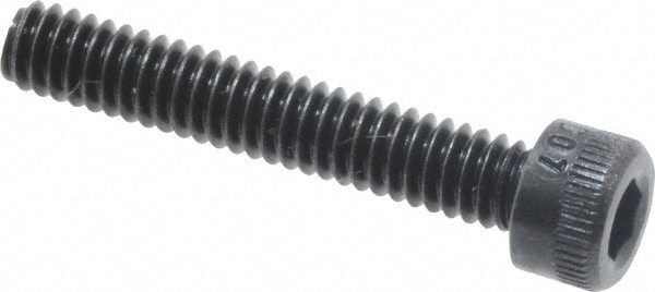 Holo-Krome 72036 Hex Head Cap Screw: #5-40 x 3/4", Alloy Steel, Black Oxide Finish Image