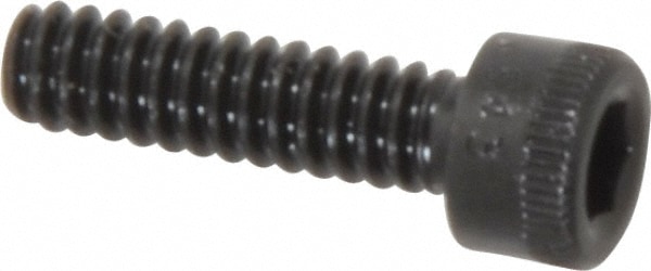 Holo-Krome 72042 Hex Head Cap Screw: #6-32 x 1/2", Alloy Steel, Black Oxide Finish Image