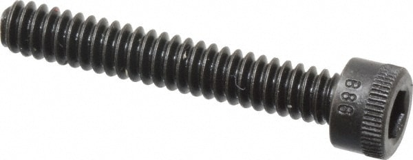 Holo-Krome 72048 Hex Head Cap Screw: #6-32 x 7/8", Alloy Steel, Black Oxide Finish Image