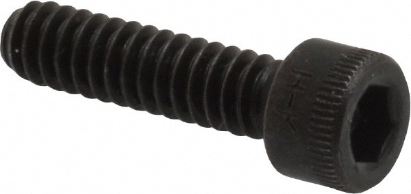 Holo-Krome 72076 Hex Head Cap Screw: #10-24 x 3/4", Alloy Steel, Black Oxide Finish Image