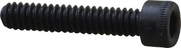 Holo-Krome 72080 Hex Head Cap Screw: #10-24 x 1", Alloy Steel, Black Oxide Finish Image