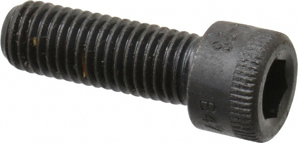 Holo-Krome 73060 Hex Head Cap Screw: 1/4-28 x 3/4", Alloy Steel, Black Oxide Finish Image