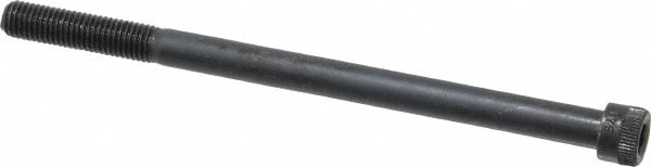 Holo-Krome 77482 Hex Head Cap Screw: 1/4-28 x 4", Alloy Steel, Black Oxide Finish Image