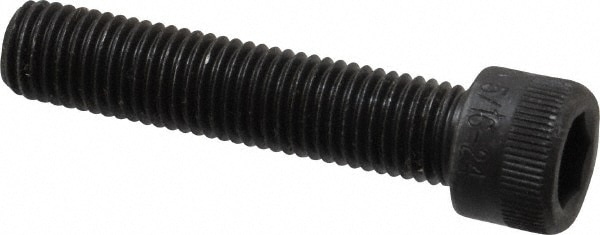 Holo-Krome 73088 Hex Head Cap Screw: 5/16-24 x 1-1/2", Alloy Steel, Black Oxide Finish Image