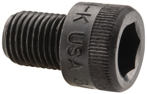 Holo-Krome 73098 Hex Head Cap Screw: 3/8-24 x 1/2", Alloy Steel, Black Oxide Finish Image