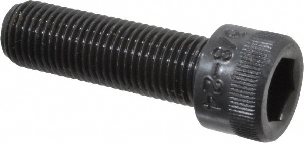 Holo-Krome 73108 Hex Head Cap Screw: 3/8-24 x 1-1/4", Alloy Steel, Black Oxide Finish Image