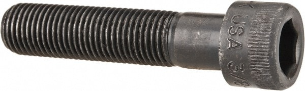 Holo-Krome 73112 Hex Head Cap Screw: 3/8-24 x 1-3/4", Alloy Steel, Black Oxide Finish Image