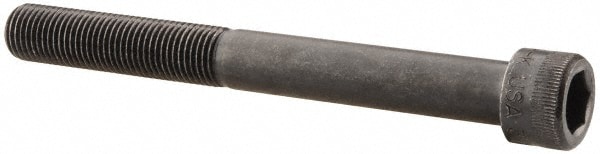 Holo-Krome 77500 Hex Head Cap Screw: 3/8-24 x 3-1/2", Alloy Steel, Black Oxide Finish Image