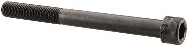 Holo-Krome 77504 Hex Head Cap Screw: 3/8-24 x 4", Alloy Steel, Black Oxide Finish Image