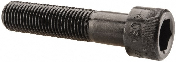 Holo-Krome 73128 Hex Head Cap Screw: 7/16-20 x 2", Alloy Steel, Black Oxide Finish Image