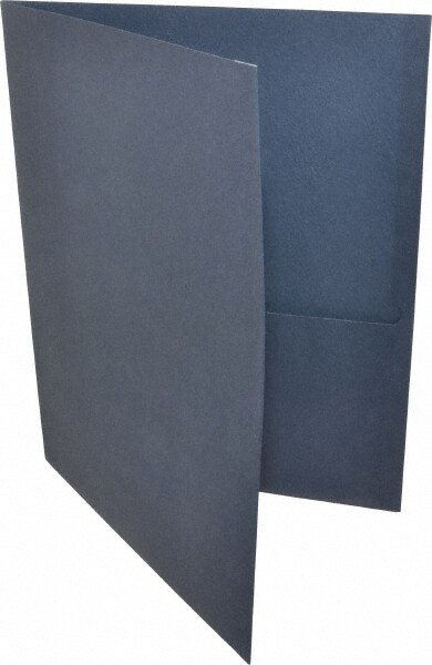 Pack of (25), 11" Long x 8-1/2" Wide Leatherette Two-Pocket Portfolios
