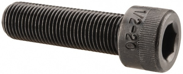 Holo-Krome 73136 Hex Head Cap Screw: 1/2-20 x 1-3/4", Alloy Steel, Black Oxide Finish Image