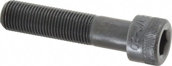 Holo-Krome 73140 Hex Head Cap Screw: 1/2-20 x 2-1/4", Alloy Steel, Black Oxide Finish Image