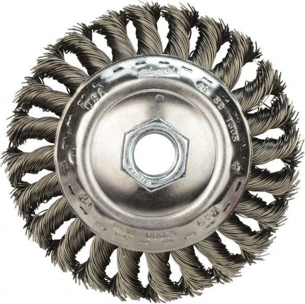 Milwaukee Tool 48-52-5000 Wheel Brush: 4" Wheel Dia, Stringer Bead Image