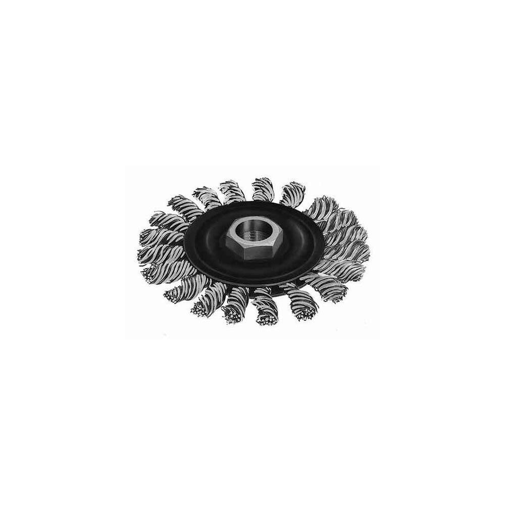 Milwaukee Tool 48-52-5020 Wheel Brush: 4" Wheel Dia, Knotted Image