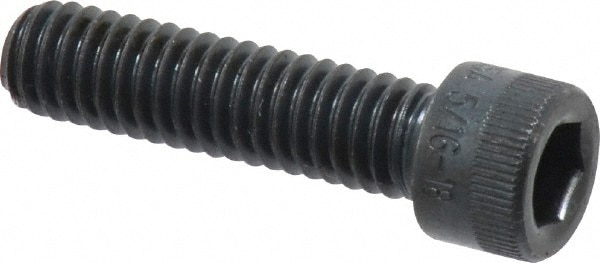 Holo-Krome 72130 Hex Head Cap Screw: 5/16-18 x 1-1/4", Alloy Steel, Black Oxide Finish Image