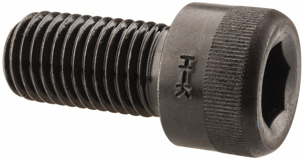 Hex Socket Cap Screw: 1-8, 2" Length Under Head, Alloy Steel, Black Oxide Finish - Fully Threaded, ASME B18.3 & ASTM A574