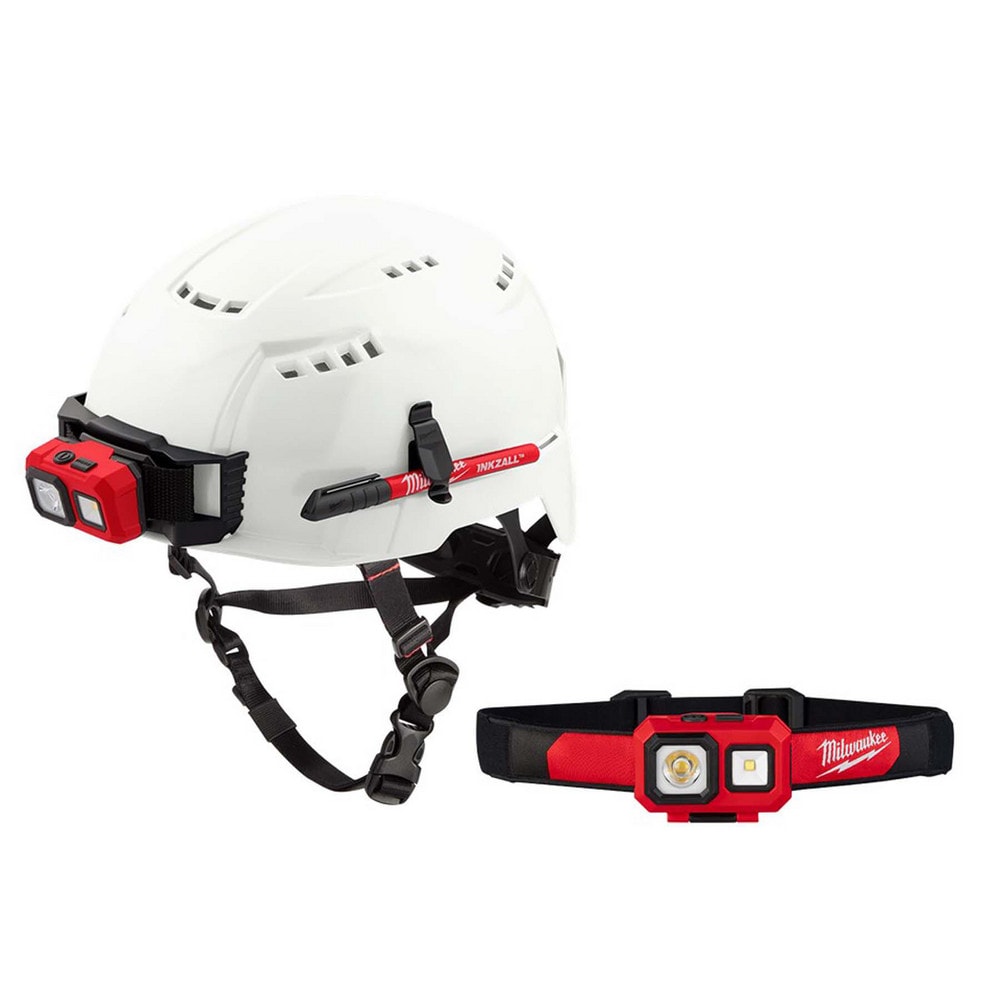 Hard Hats; Color: White ; Adjustment Type: Adjustable ; Application: Impact-Resistant ; Material: Polyethylene ; ANSI Type: II ; Class Rating: C
