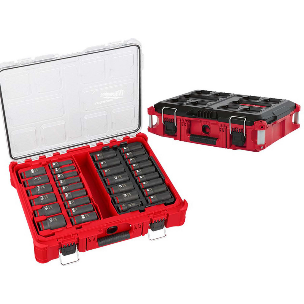 Milwaukee 49-66-7000 10 Piece Shallow 1/4 Drive SAE Shockwave Impact Socket Set Wholesale