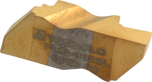 Tool-Flo 563825LN4C Grooving Insert: FLG3125 GP50, Solid Carbide 