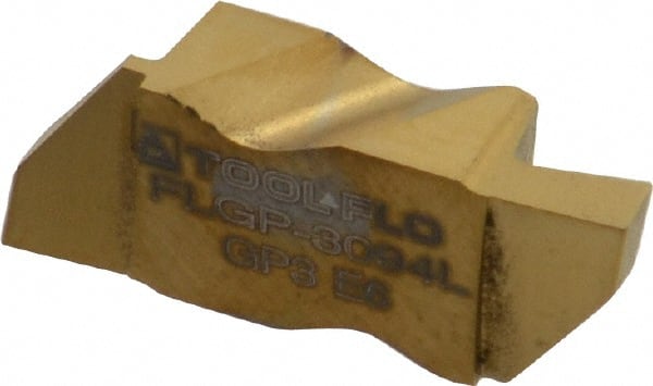 Tool-Flo 573494LJ5R Grooving Insert: FLGP3094 GP3, Solid Carbide 