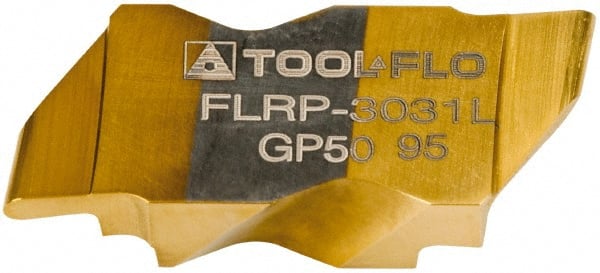 Tool-Flo 593831LN4C Grooving Insert: FLRP3031 GP50, Solid Carbide 