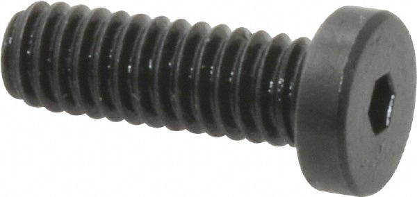 Holo-Krome 68004 Low Head Socket Cap Screw: #8-32, 1/2" Length Under Head, Low Socket Cap Head, Hex Socket Drive, Alloy Steel, Black Oxide Finish Image