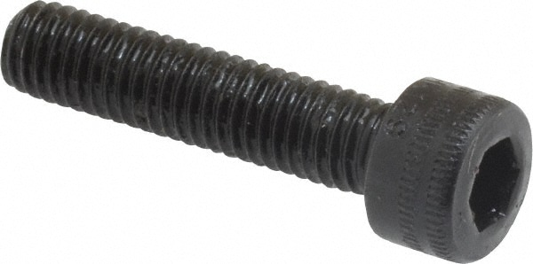 Holo-Krome 76126 Hex Head Cap Screw: M5 x 0.80 x 22 mm, Grade 12.9 Alloy Steel, Black Oxide Finish Image