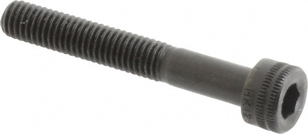 Holo-Krome 76136 Hex Head Cap Screw: M5 x 0.80 x 35 mm, Grade 12.9 Alloy Steel, Black Oxide Finish Image