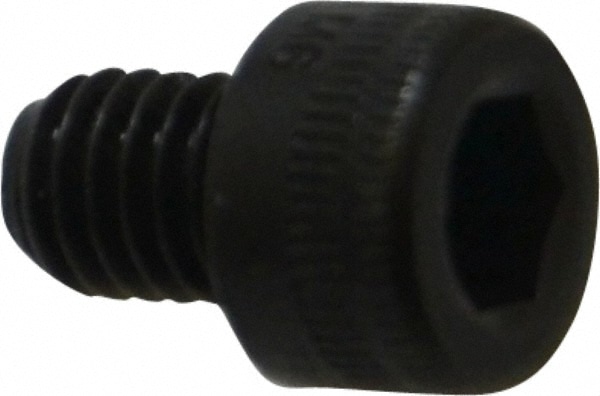 Holo-Krome 76152 Hex Head Cap Screw: M6 x 1.00 x 8 mm, Grade 12.9 Alloy Steel, Black Oxide Finish Image