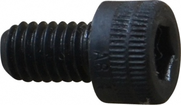 Holo-Krome 76156 Hex Head Cap Screw: M6 x 1.00 x 10 mm, Grade 12.9 Alloy Steel, Black Oxide Finish Image